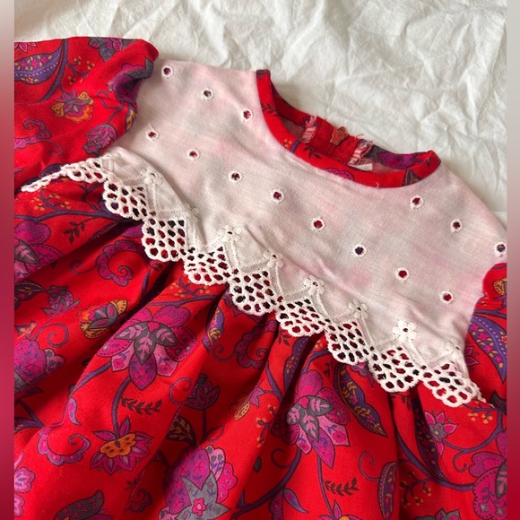 RARE vintage floral baby dress - Picture 3 of 5